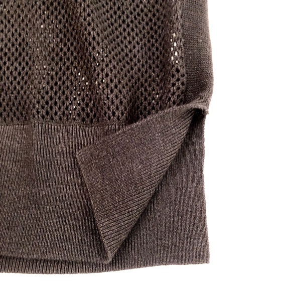 DKNY Black Silk Mesh Sweater - Picture 5 of 7